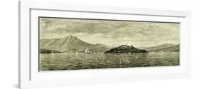 San Francisco Bay and Alcatraz Island 1891, USA-null-Framed Giclee Print