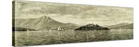 San Francisco Bay and Alcatraz Island 1891, USA-null-Stretched Canvas