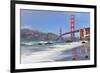 San Francisco Bay and Golden Gate Bridge, San Francisco, California, USA-null-Framed Art Print