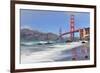 San Francisco Bay and Golden Gate Bridge, San Francisco, California, USA-null-Framed Art Print