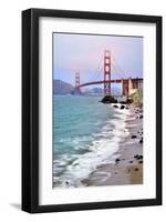 San Francisco Bay and Golden Gate Bridge, San Francisco, California, USA-null-Framed Art Print