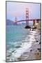 San Francisco Bay and Golden Gate Bridge, San Francisco, California, USA-null-Mounted Art Print