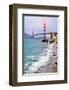 San Francisco Bay and Golden Gate Bridge, San Francisco, California, USA-null-Framed Art Print