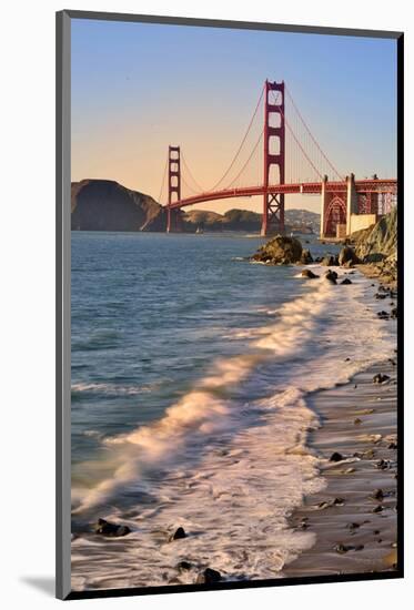 San Francisco Bay and Golden Gate Bridge, San Francisco, California, USA-null-Mounted Art Print