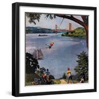 "San Francisco Bay Boys", May 26, 1956-John Falter-Framed Giclee Print