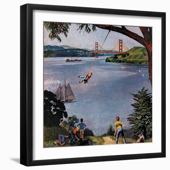 "San Francisco Bay Boys", May 26, 1956-John Falter-Framed Giclee Print