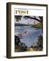 "San Francisco Bay Boys" Saturday Evening Post Cover, May 26, 1956-John Falter-Framed Premium Giclee Print