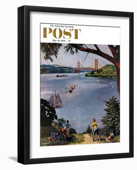 "San Francisco Bay Boys" Saturday Evening Post Cover, May 26, 1956-John Falter-Framed Giclee Print