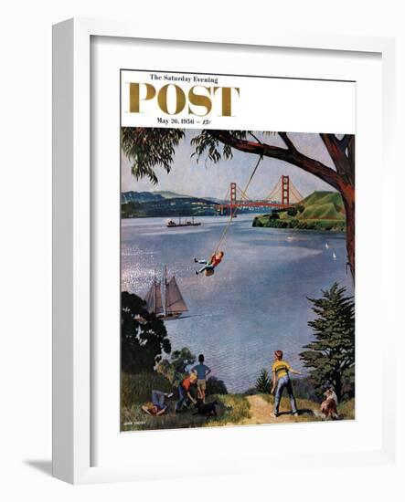 "San Francisco Bay Boys" Saturday Evening Post Cover, May 26, 1956-John Falter-Framed Giclee Print