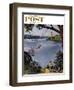 "San Francisco Bay Boys" Saturday Evening Post Cover, May 26, 1956-John Falter-Framed Giclee Print