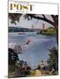 "San Francisco Bay Boys" Saturday Evening Post Cover, May 26, 1956-John Falter-Mounted Giclee Print