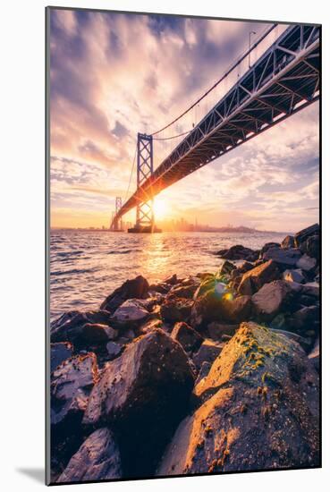 San Francisco Bay, Bridge and Cityscape-Vincent James-Mounted Photographic Print