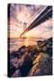 San Francisco Bay, Bridge and Cityscape-Vincent James-Stretched Canvas