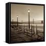 San Francisco Bay Bridge at Dusk-Alan Blaustein-Framed Stretched Canvas