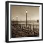 San Francisco Bay Bridge at Dusk-Alan Blaustein-Framed Photographic Print