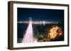 San Francisco Bay Bridge Night Cityscape-null-Framed Photographic Print