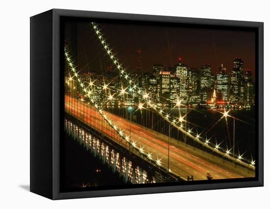 San Francisco Bay Bridge-Bob Rowan-Framed Stretched Canvas