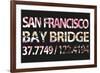 San Francisco Bay Bridge-Whoartnow-Framed Giclee Print