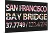 San Francisco Bay Bridge-Whoartnow-Mounted Giclee Print