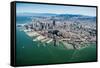 San Francisco Bay Piers Aloft-Steve Gadomski-Framed Stretched Canvas