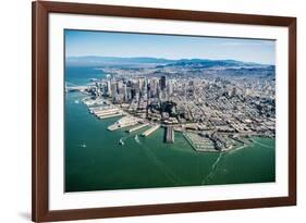 San Francisco Bay Piers Aloft-Steve Gadomski-Framed Photographic Print