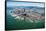 San Francisco Bay Piers Aloft-Steve Gadomski-Framed Stretched Canvas