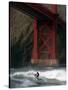 San Francisco Bay Surfer-Dan Krauss-Stretched Canvas