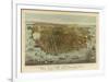 San Francisco Birds Eye View, c.1878-Charles R^ Parsons-Framed Art Print