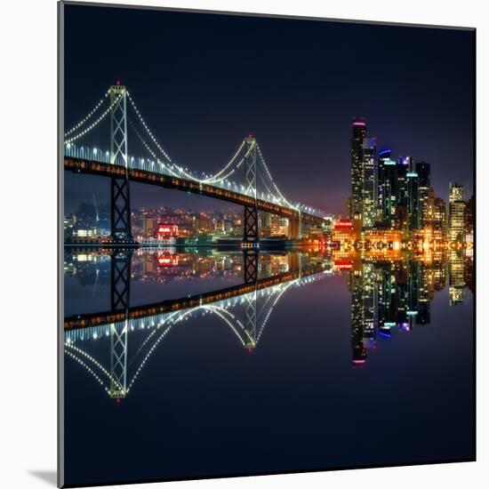 San Francisco Blue Hour-Marco Carmassi-Mounted Photographic Print