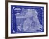 San Francisco Blueprint-Adam Shaw-Framed Art Print