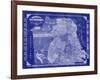 San Francisco Blueprint-Adam Shaw-Framed Art Print