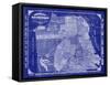 San Francisco Blueprint-Adam Shaw-Framed Stretched Canvas