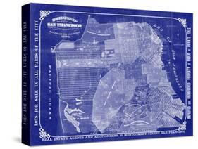 San Francisco Blueprint-Adam Shaw-Stretched Canvas