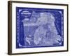 San Francisco Blueprint-Adam Shaw-Framed Art Print