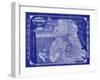 San Francisco Blueprint-Adam Shaw-Framed Art Print