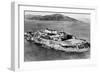 San Francisco, CA Aerial View of Alcatraz Island Photograph - San Francisco, CA-Lantern Press-Framed Art Print