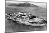 San Francisco, CA Aerial View of Alcatraz Island Photograph - San Francisco, CA-Lantern Press-Mounted Art Print