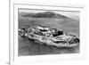 San Francisco, CA Aerial View of Alcatraz Island Photograph - San Francisco, CA-Lantern Press-Framed Art Print