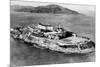 San Francisco, CA Aerial View of Alcatraz Island Photograph - San Francisco, CA-Lantern Press-Mounted Art Print