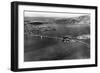 San Francisco, CA Aerial View of Bridges and Bay Photograph - San Francisco, CA-Lantern Press-Framed Art Print