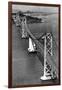 San Francisco, CA Aerial View of Oakland Bay Bridge Photograph - San Francisco, CA-Lantern Press-Framed Art Print