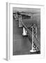 San Francisco, CA Aerial View of Oakland Bay Bridge Photograph - San Francisco, CA-Lantern Press-Framed Art Print