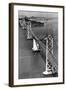 San Francisco, CA Aerial View of Oakland Bay Bridge Photograph - San Francisco, CA-Lantern Press-Framed Art Print