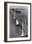 San Francisco, CA Aerial View of Oakland Bay Bridge Photograph - San Francisco, CA-Lantern Press-Framed Art Print