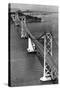 San Francisco, CA Aerial View of Oakland Bay Bridge Photograph - San Francisco, CA-Lantern Press-Stretched Canvas