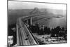 San Francisco, CA Bay Bridge and Yerba Buena Island Photograph - San Francisco, CA-Lantern Press-Mounted Art Print