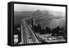 San Francisco, CA Bay Bridge and Yerba Buena Island Photograph - San Francisco, CA-Lantern Press-Framed Stretched Canvas