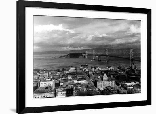 San Francisco, CA City View Photograph - San Francisco, CA-Lantern Press-Framed Art Print