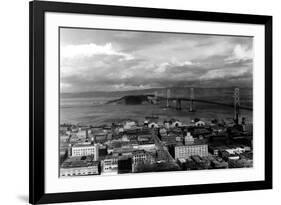 San Francisco, CA City View Photograph - San Francisco, CA-Lantern Press-Framed Art Print