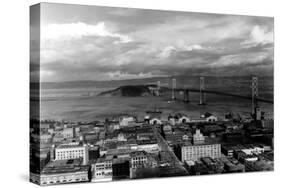 San Francisco, CA City View Photograph - San Francisco, CA-Lantern Press-Stretched Canvas